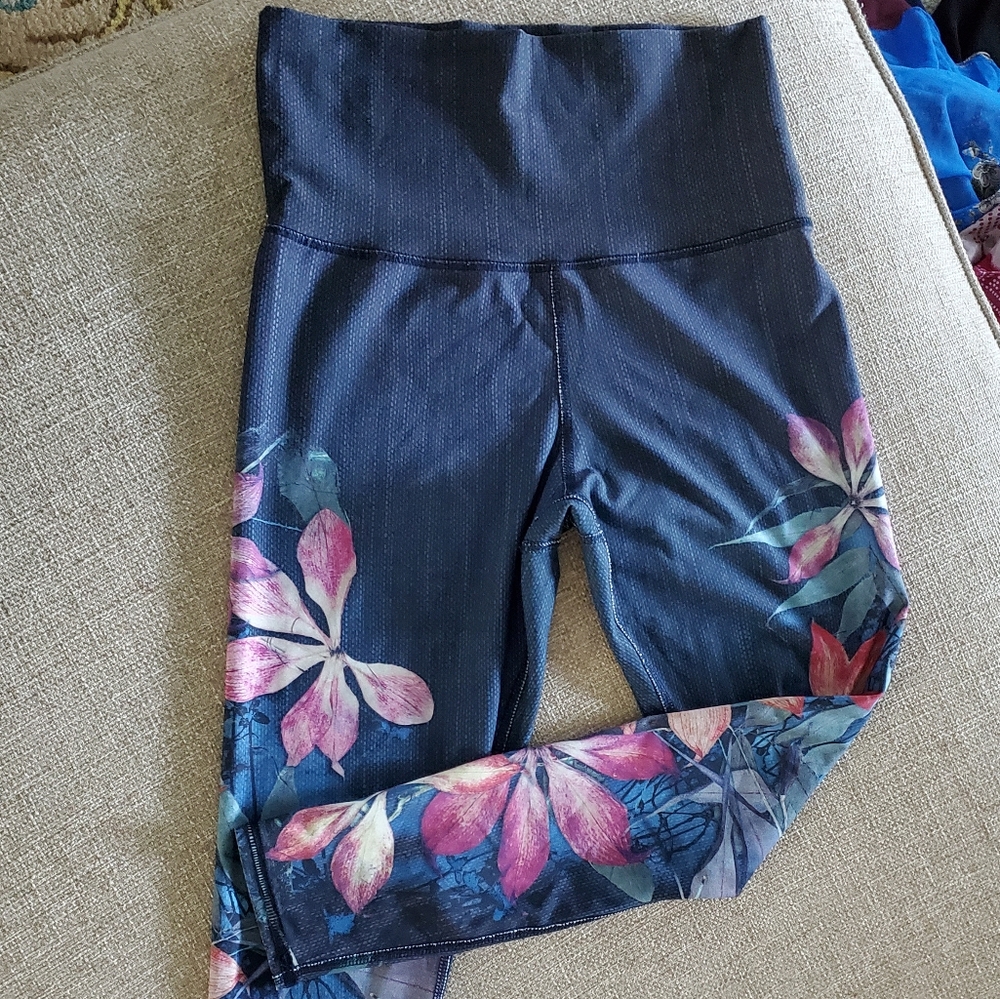 Evolution and Creation Floral Yoga Pants